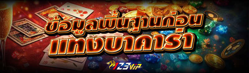 ข้อมูลพื้นฐานก่อน แทงบาคาร่า